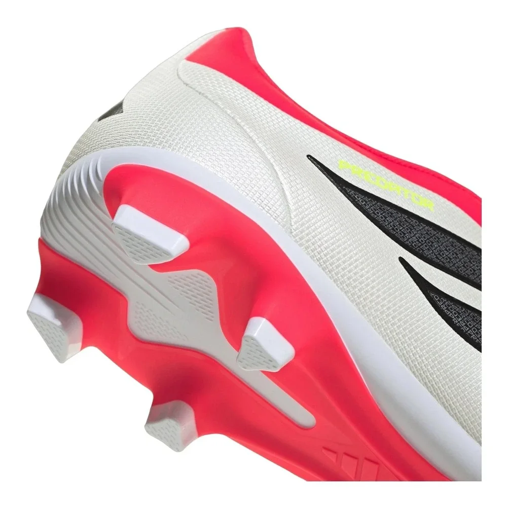 Mens Size 9.5-ADIDAS PREDATOR CLUB FT FG/MG Soccer Cleats White/Red/Black JS0346